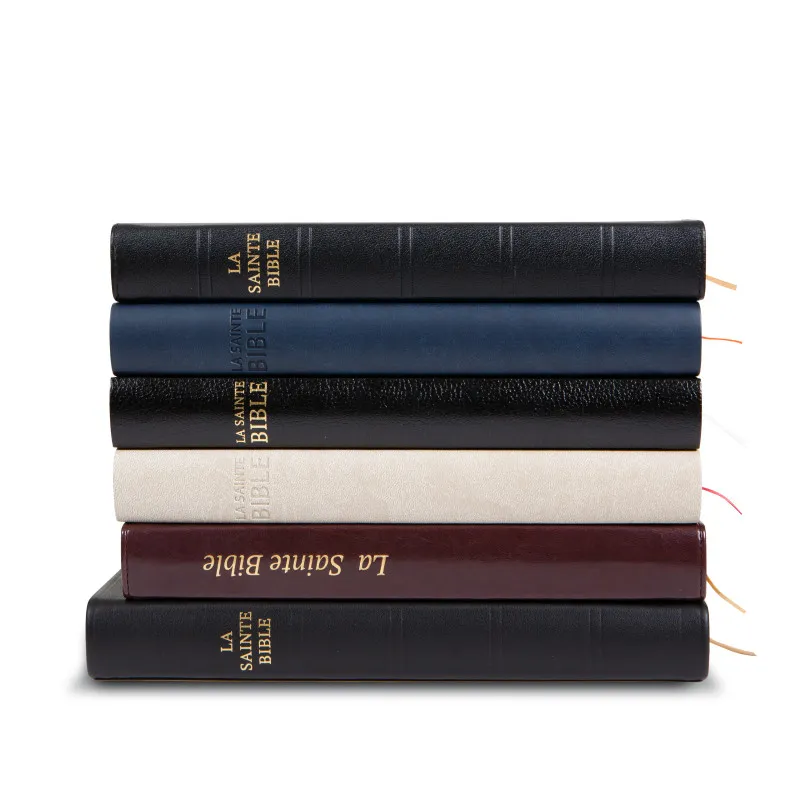 Bible Darby édition de Rolle, grand format, similicuir bicolore brun/beige, souple, tranche dorée