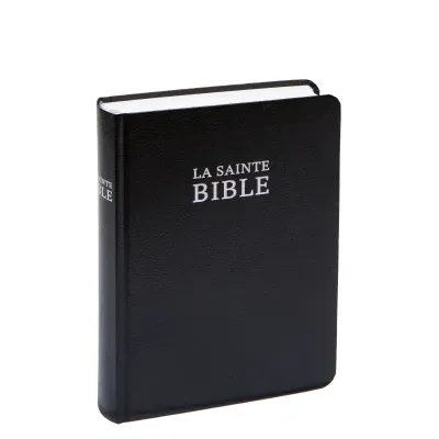 Bible Darby édition de Rolle, format moyen, similicuir noir, semi-rigide