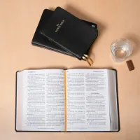 Bible Darby édition de Rolle gros caractères, grand format, cuir noir, souple