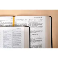 Bible Darby édition de Rolle gros caractères, grand format, cuir noir, souple