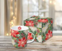 Tasse in Geschenkbox Weihnachtsstern