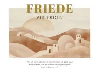 Postkarte Friede auf Erden - in Johannes 14,27