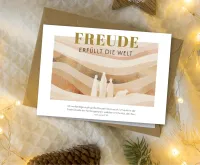 Faltkarte Freude erfüllt die Welt - nach Lukas 2,10