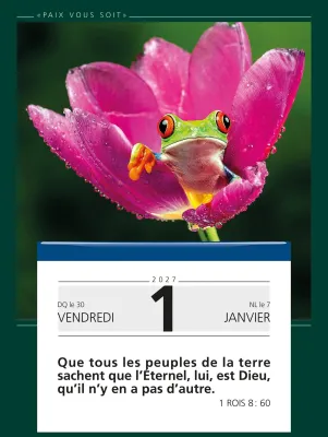 Paix vous soit [mural] calendrier éphéméride à effeuiller