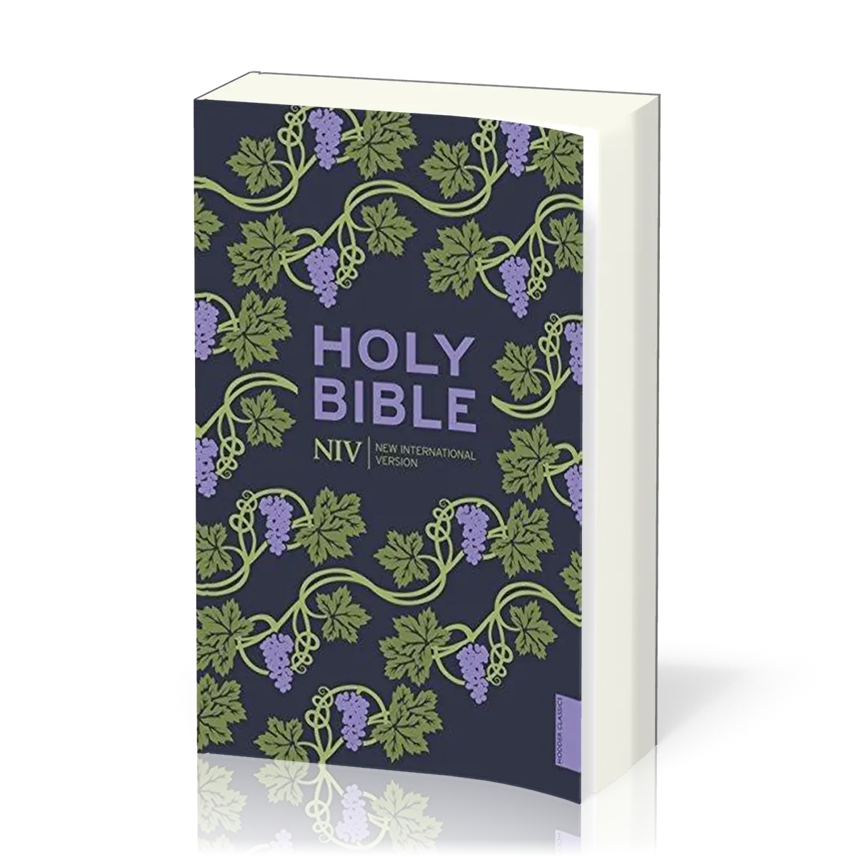Anglais, Bible, NIV, brochée - couverture illustrée vigne