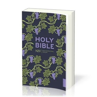 Anglais, Bible, NIV, brochée - couverture illustrée vigne