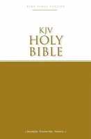 Anglais, Bible, KJV,  paperback, couverture bicolore blanc/jaune - KJV Holy Bible. Economy...
