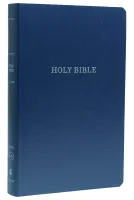 Anglais, Bible KJV, Gift & Award, similicuir, bleue - Leather-Look, Comfort Print, Red Letter