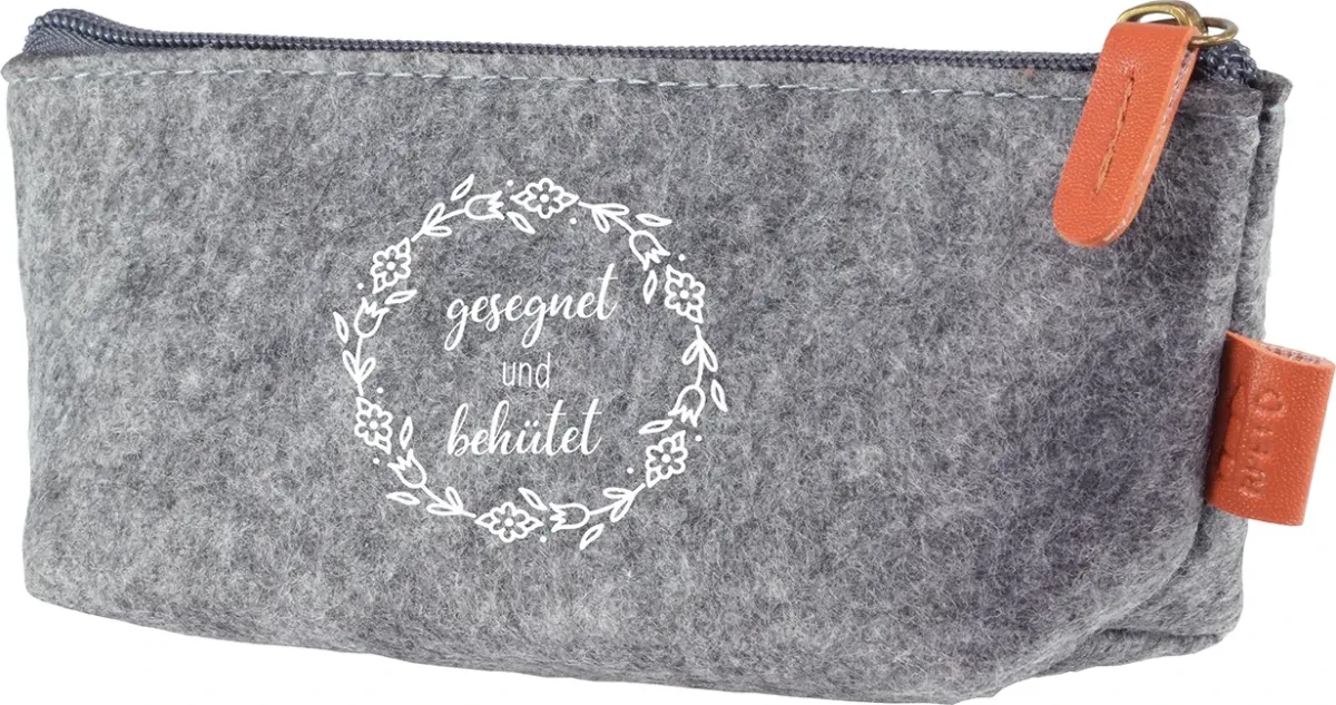 Gesegnet und behütet - Etui aus recyceltem PET-Filz