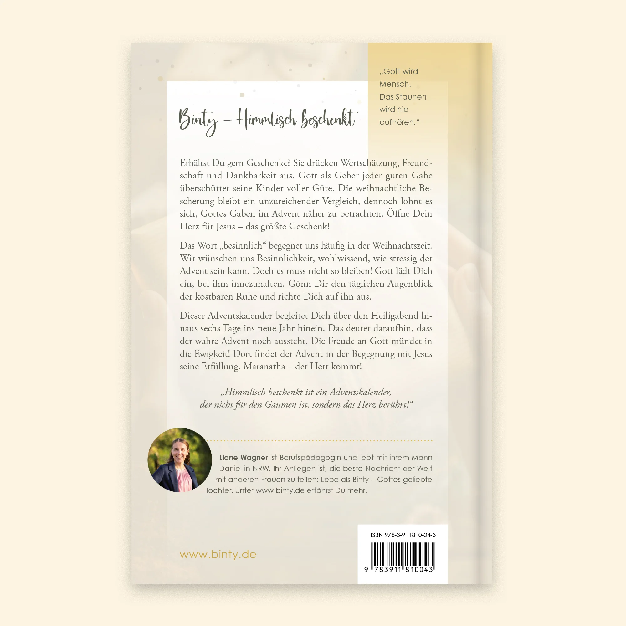 Binty - Himmlisch beschenkt - Adventskalender Buch