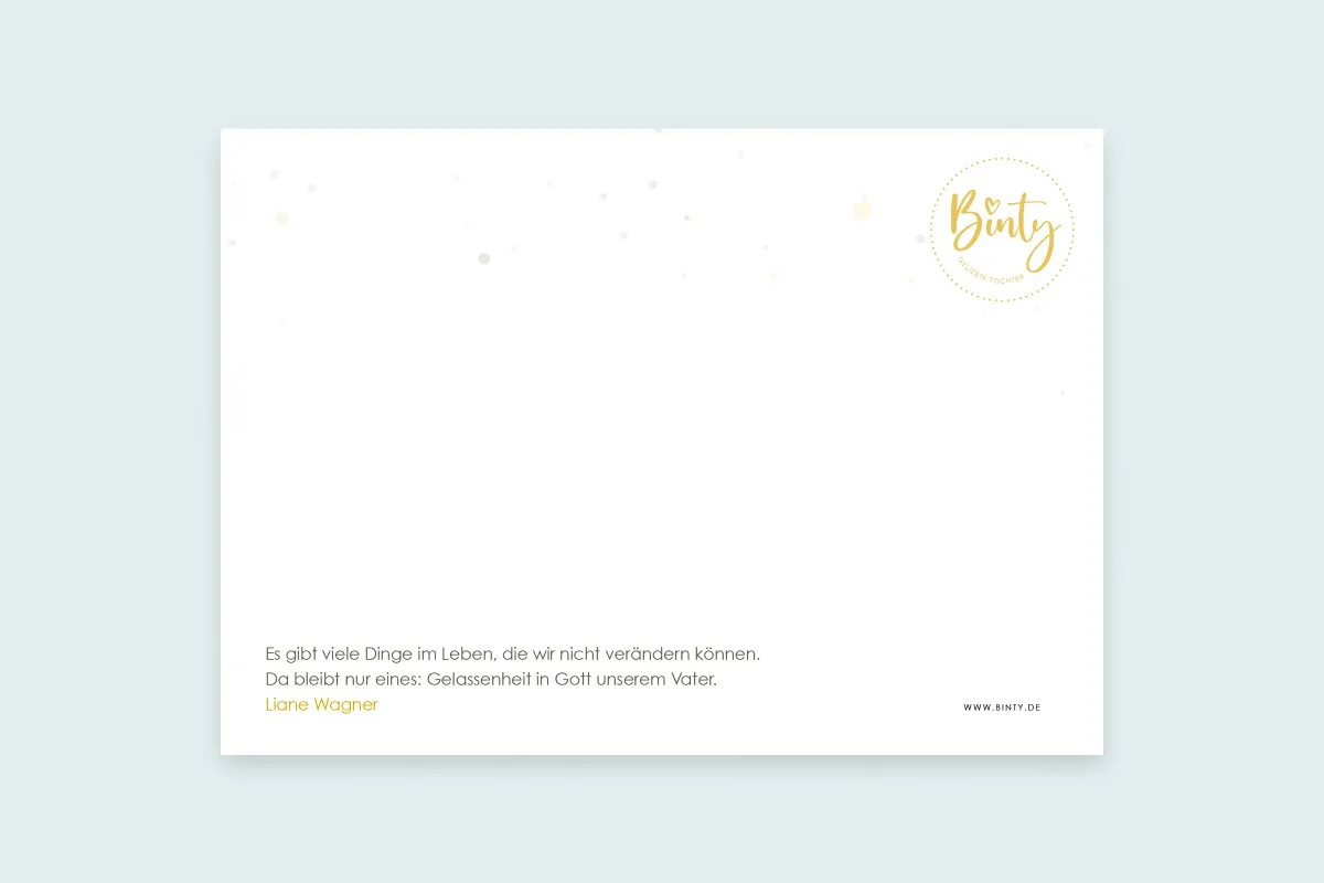Postkarte | Geliebte Tochter