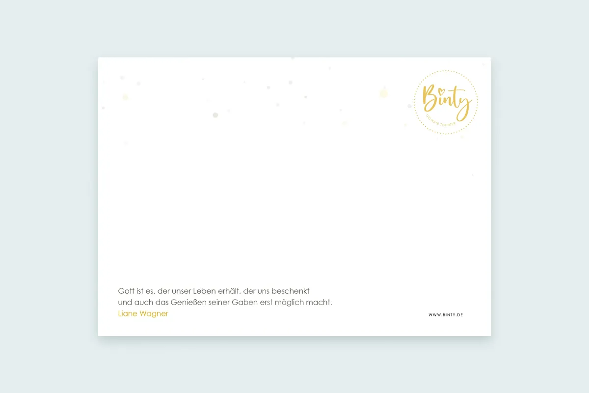 Postkarte | Danke (Motiv gelb)
