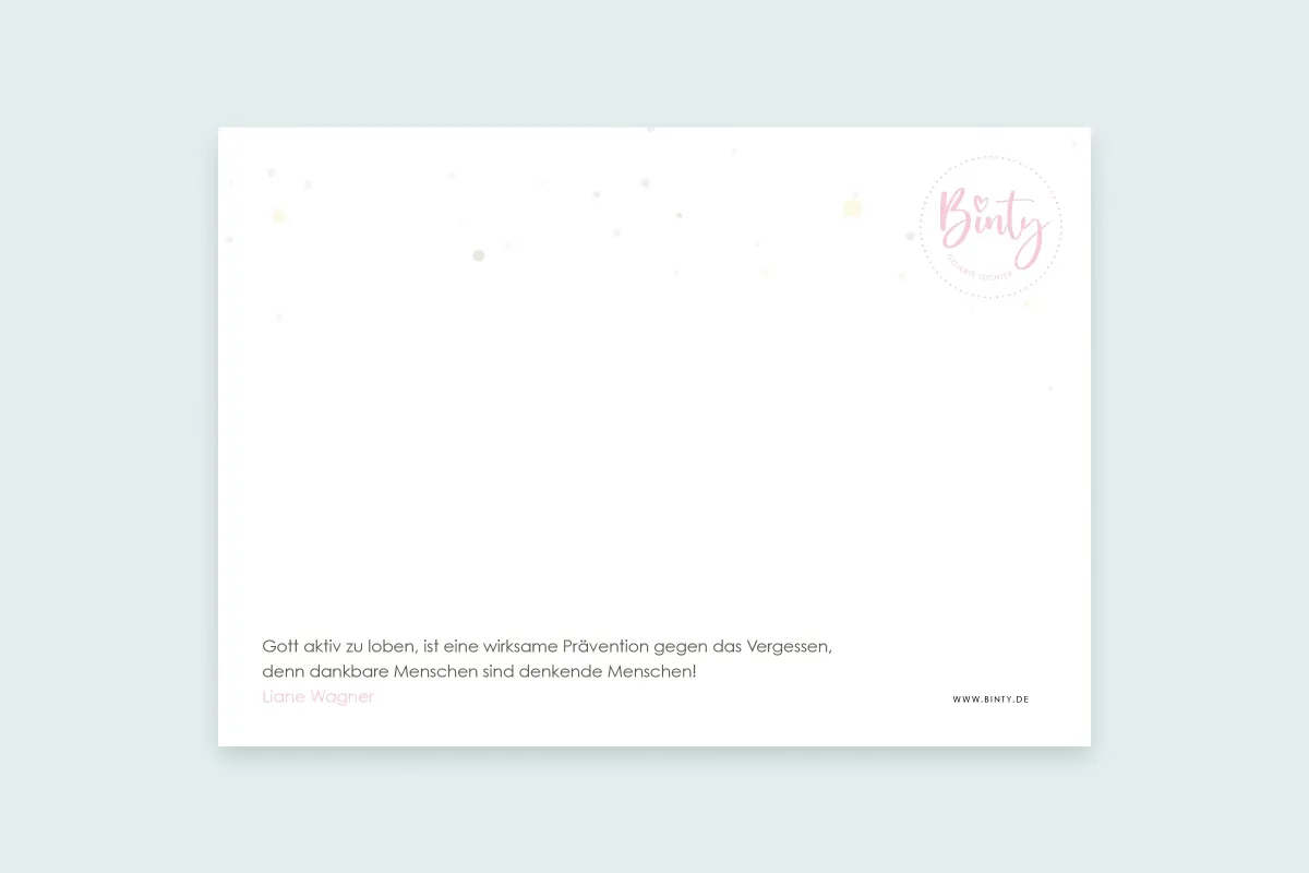 Postkarte | Unendlich dankbar