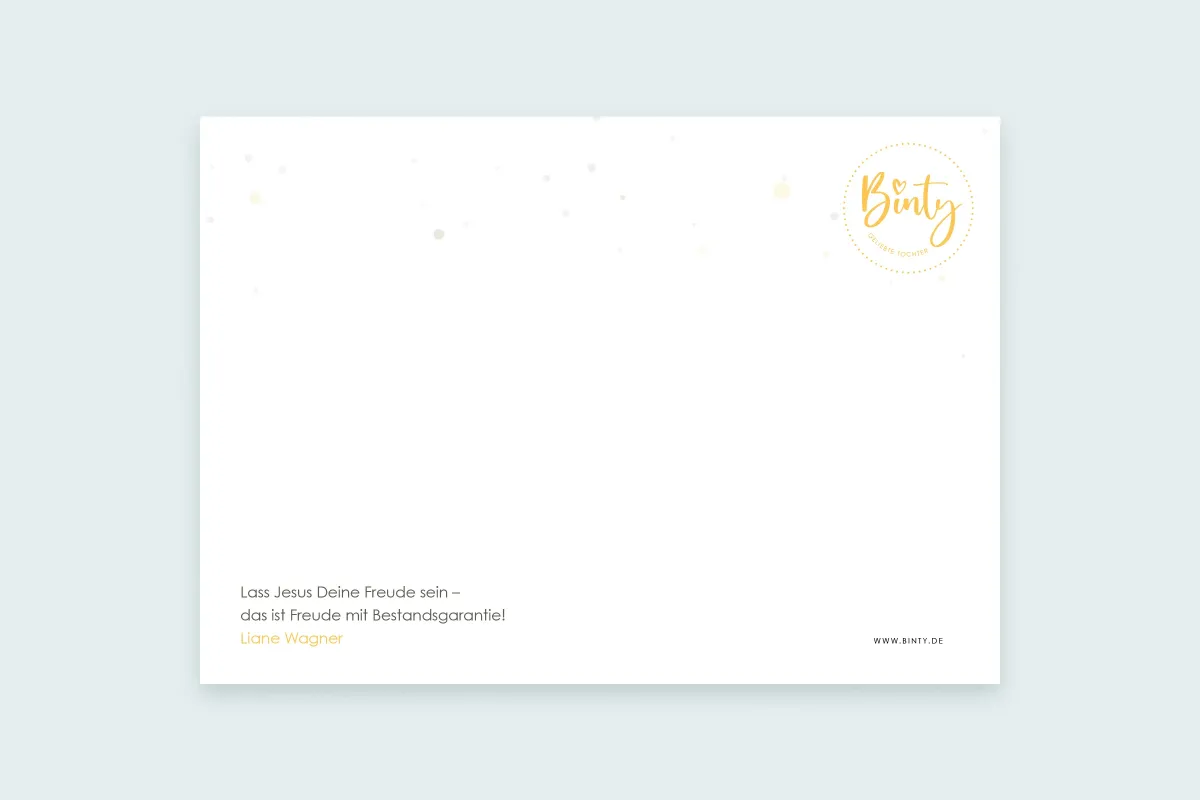 Postkarte | Hoch erfreut