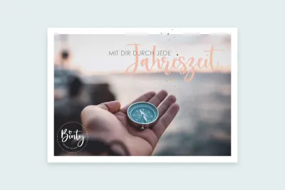 Postkarte | Mit Dir durch jede Jahreszeit