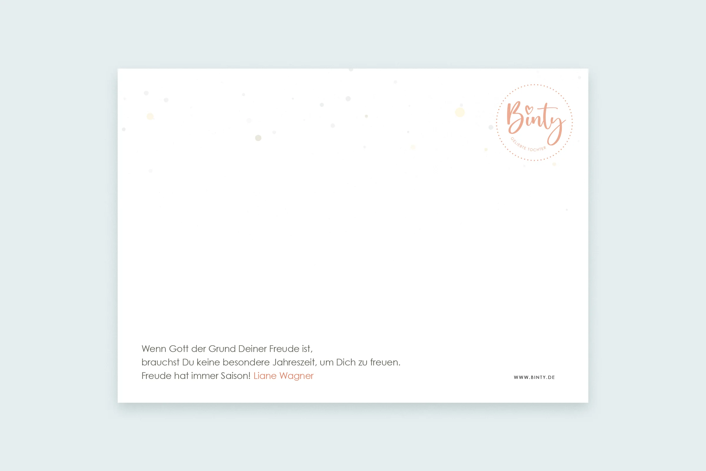 Postkarte | Mit Dir durch jede Jahreszeit