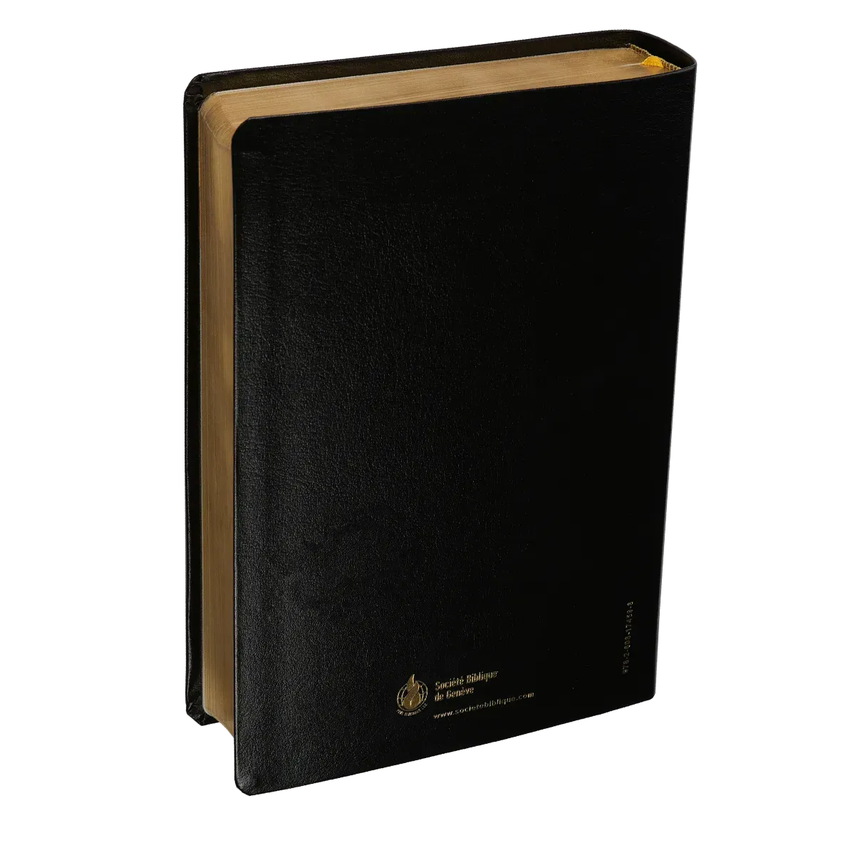 Bible d'étude Segond NEG MacArthur, noire - couverture souple, fibrocuir, tranche or