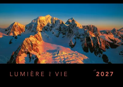 Lumière de vie, calendrier mensuel évangélique - Format : fermé A4 / ouvert A3