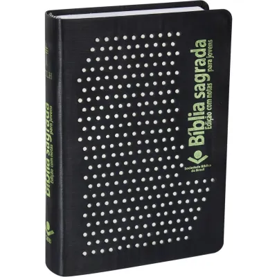 Portugais, Bible, Nova Tradução na Linguagem de Hoje, similicuir noir, motifs phosphorescents -...