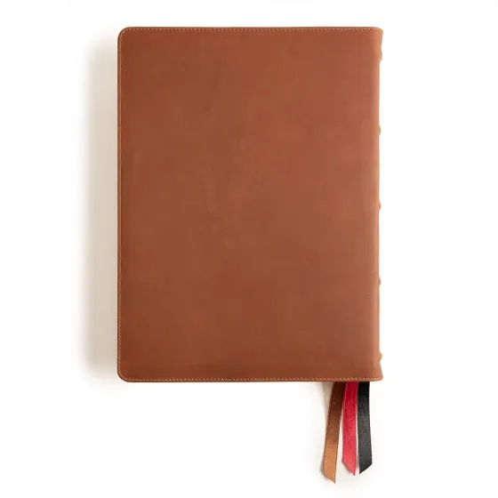 Englisch, Christian Standard Bible Bibel, Grossformat - Leder braun, Lesezeichen, Goldschnitt