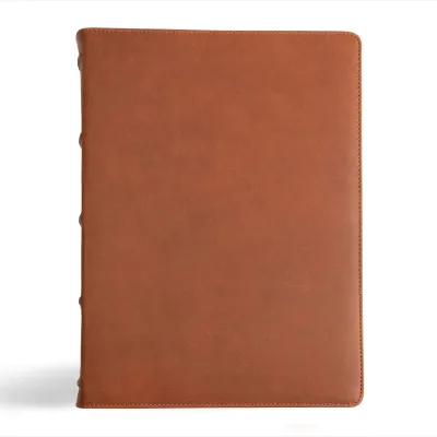 Englisch, Christian Standard Bible Bibel, Grossformat - Leder braun, Lesezeichen, Goldschnitt