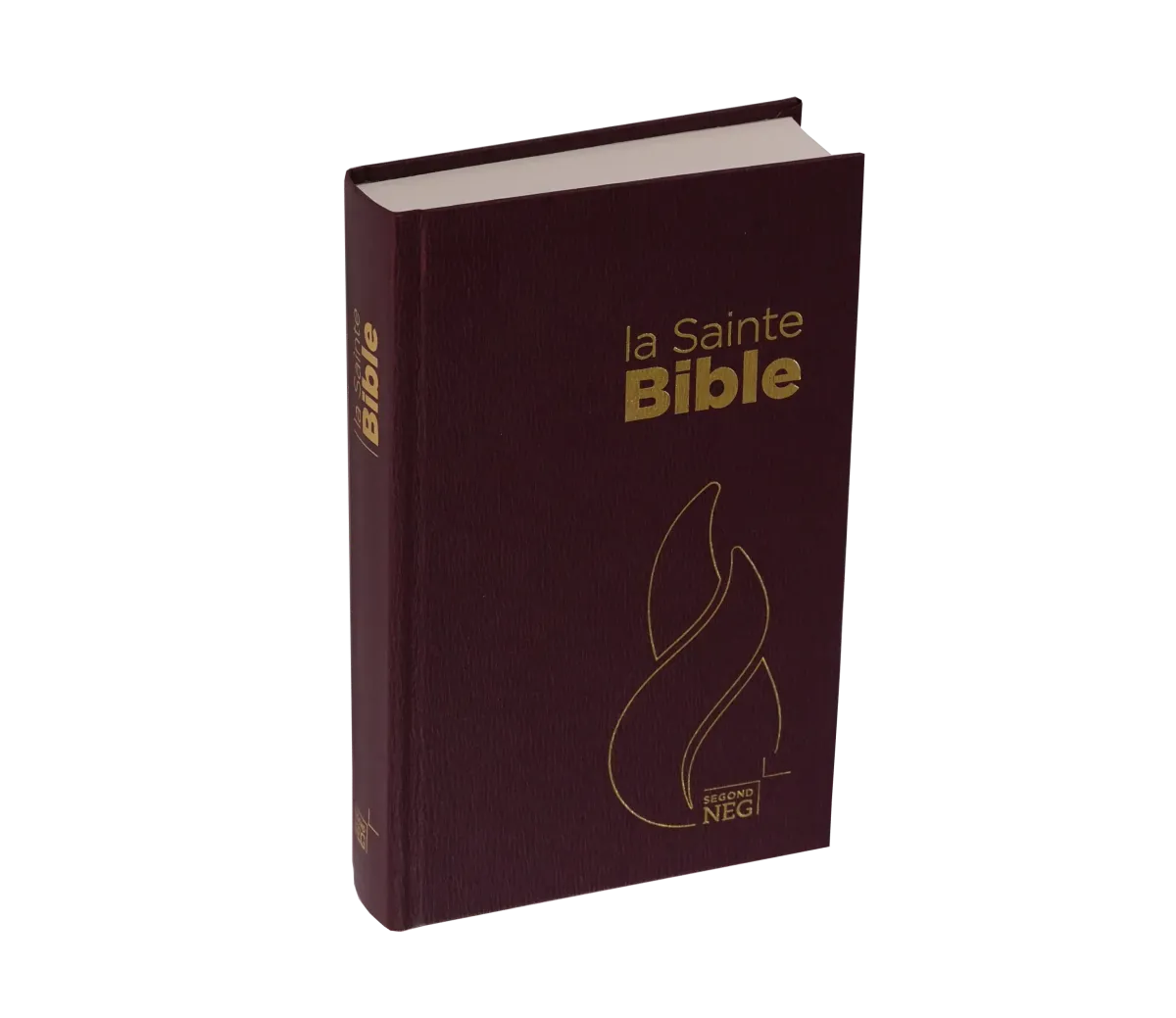 Bible Segond NEG, compacte, grenat - couverture  rigide