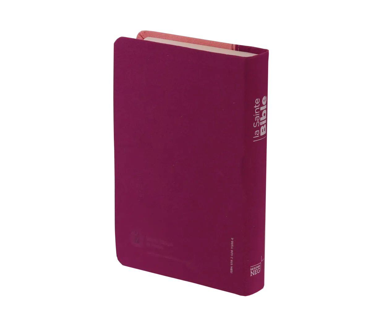 Bible Segond NEG compacte - couverture souple, toile duo rose praline / violet fruits des bois en...