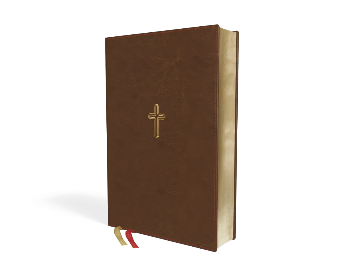 Anglais, Bible New American Standard Bible, gros caractères, similicuir, brune