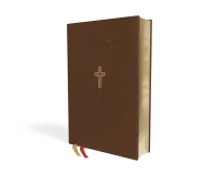 Anglais, Bible New American Standard Bible, gros caractères, similicuir, brune