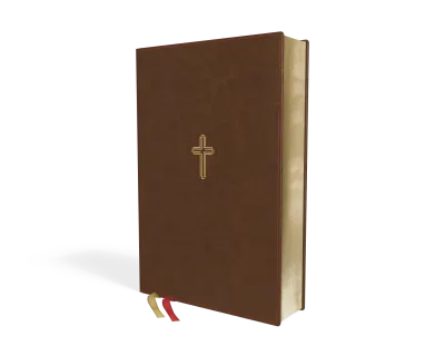 Anglais, Bible New American Standard Bible, gros caractères, similicuir, brune