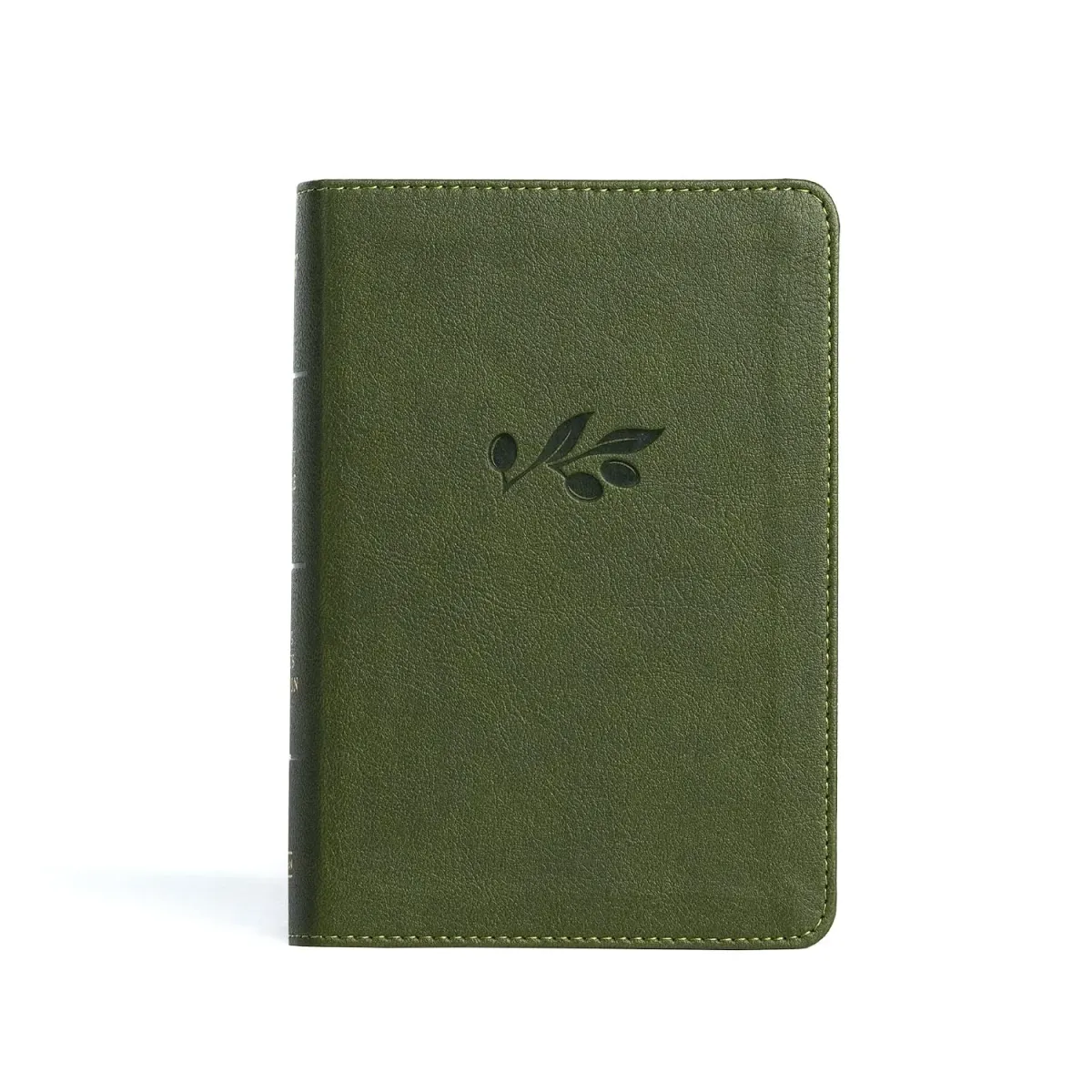 Anglais, Bible, King James Version, format poche, grands caractères, similicuir vert olive - KJV...