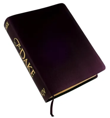 Anglais, Bible, King James Version, Dake Annotated Reference, fibrocuir, bordeaux