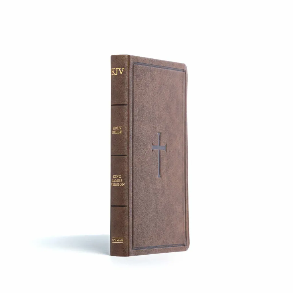 Anglais, Bible, King James Version, similicuir, brun