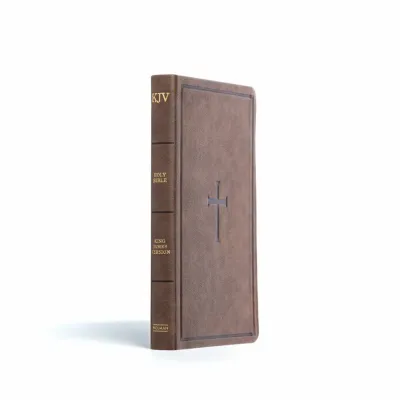 Anglais, Bible, King James Version, similicuir, brun