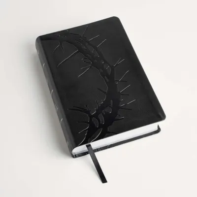 Anglais, Bible, King James Version, gros caractères, simillicuirs, noir charbon