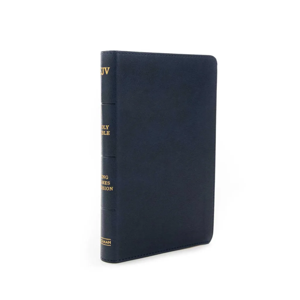 Anglais, Bible, King James Version, moyen format, similicuir bleu marine - KJV Personal Size...