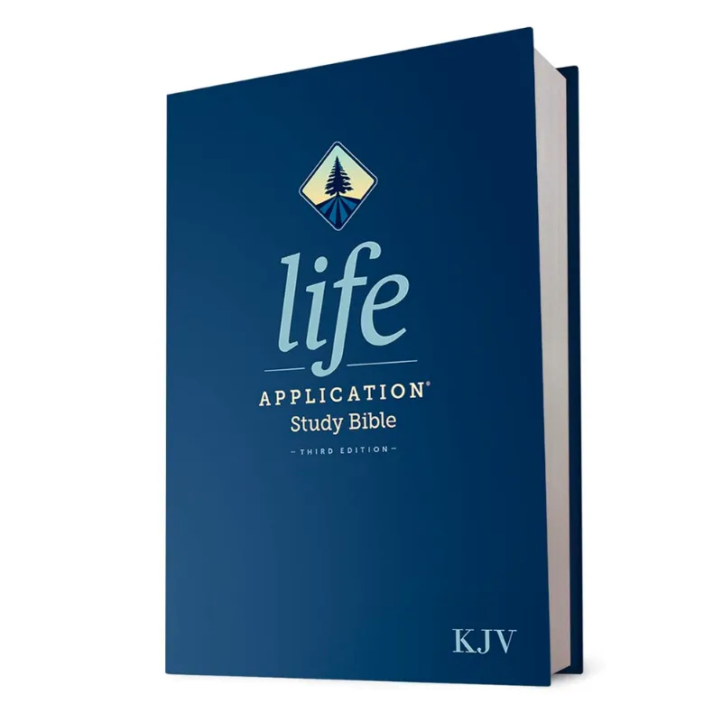 Anglais, Bible, King James Version, Life Application Study Bible, rigide, paroles de Jésus en...