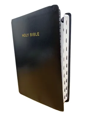Anglais, Bible de référence King James Version, très grand caractères, onglets, noire