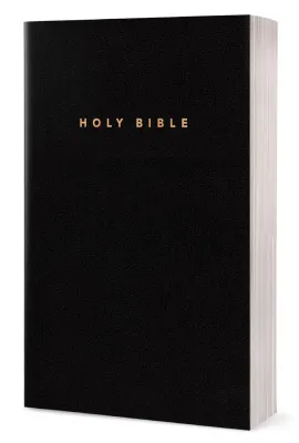 Anglais, Bible, NLT, similicuir, noire, tranche blanche - NLT Gift & Award Bible, black