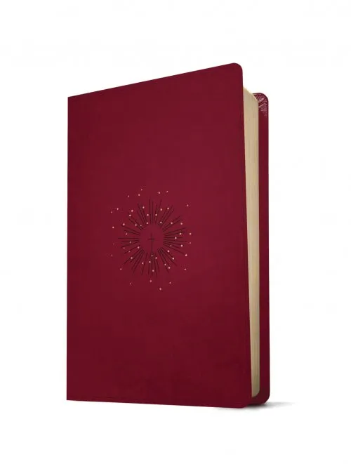 Anglais, Bible, New Living Translation, gros caractères, Filament Edition, similicuir rouge, avec...