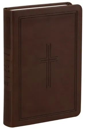 Anglais, Bible, New Living Translation, compacte, souple, similicuir, brune