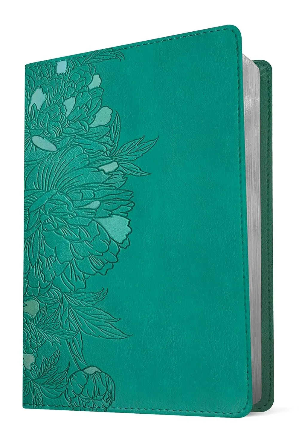 Anglais, Bible, New Living Translation, gros caractères, petit format, similicuir turquoise,...