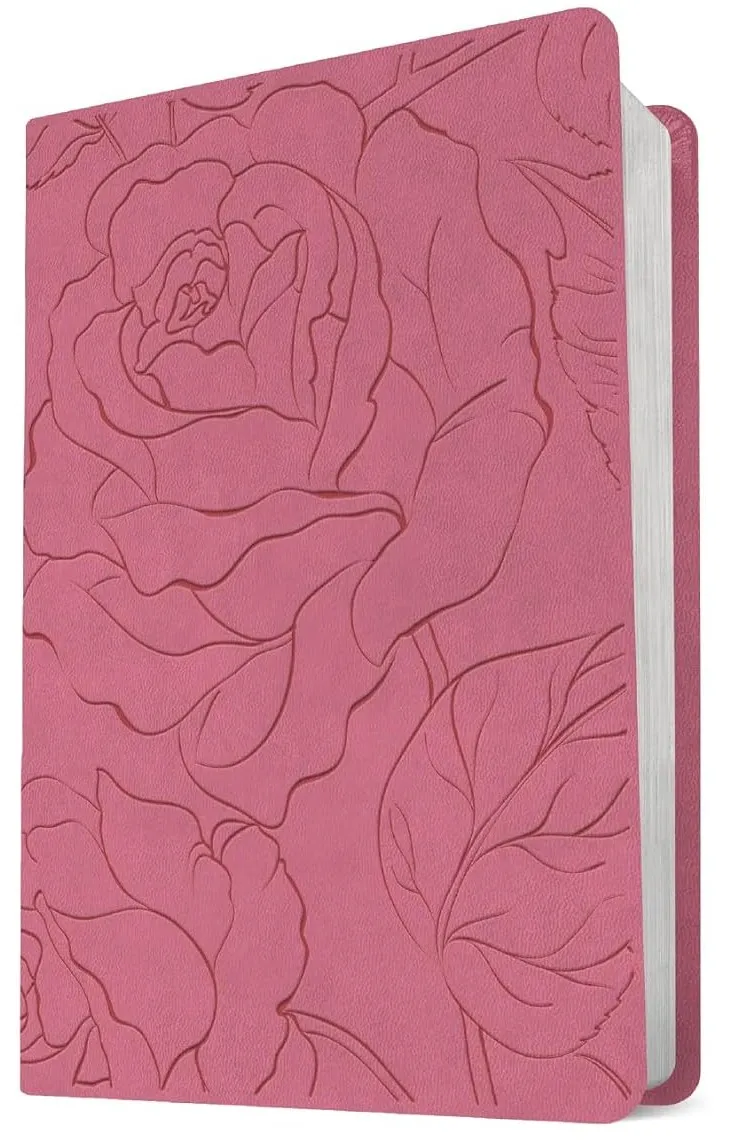 Anglais, Bible, New Living Translation, compacte, souple, similicuir, rose