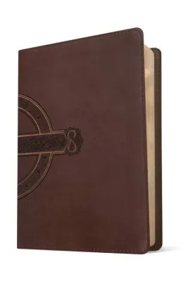 Anglais, Bible, New Living Translation, très gros caractères, Filament Edition, similicuir brun...