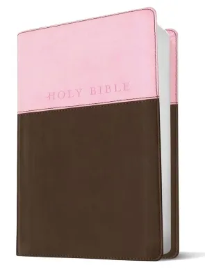 Anglais, Bible, NLT, Premium Gift Bible, similicuir, couverture bicolore rose/brune - NLT Premium...