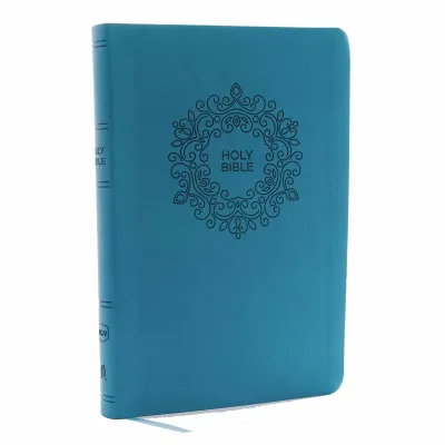 Anglais, Bible, New King James Version, gros caractères, similicuir, bleue