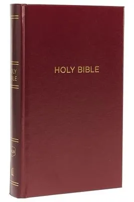 Anglais, Bible New King James Version, gros caractères, bordeaux