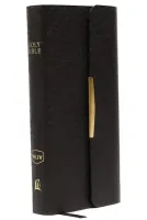 Anglais, Bible New King James Version, fibrocuir, bleue foncée,fermeture à rabat