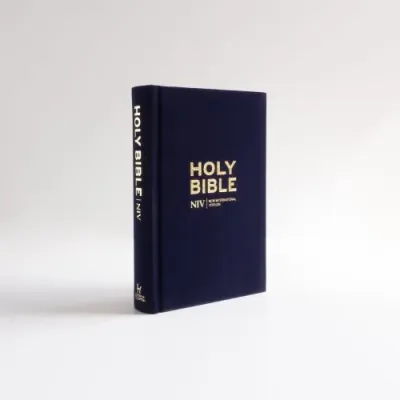 Anglais, Bible, New International Version, Caractères agrandis, compacte, rigide bleue - NIV...
