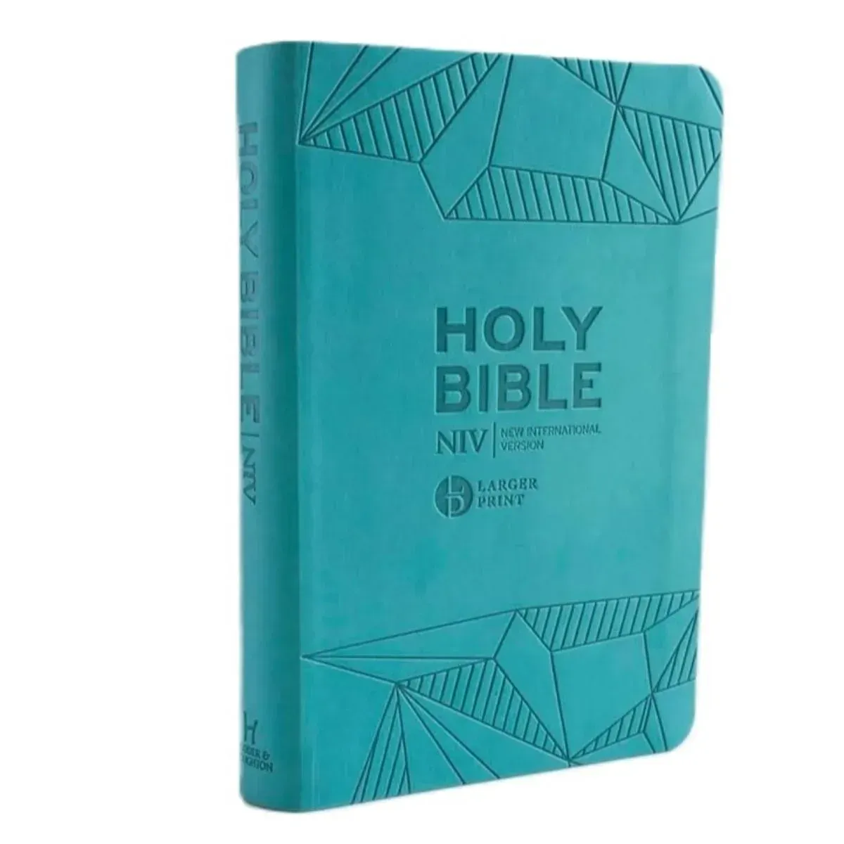 Anglais, Bible, New International Version, NIV, gros caractères, similicuir, bleue